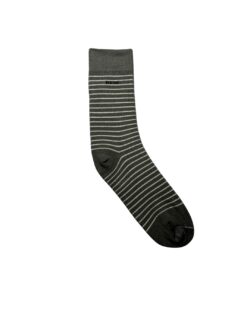 Crew Stripes Small Socks Dark Grey - White