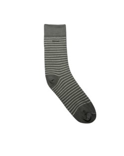 Crew Stripes Small Socks Light Grey - White