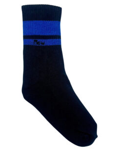 Half Sports Socks - Dark Blue / Blue  Free Size