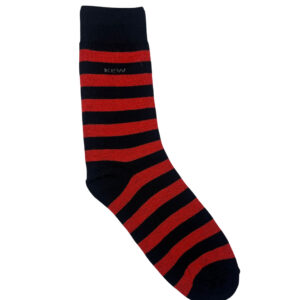 Crew Long Stripes Socks - Dark Blue / Red Free Size
