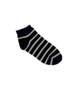 Ankel Stripes Socks - Black / Light Grey Free Size