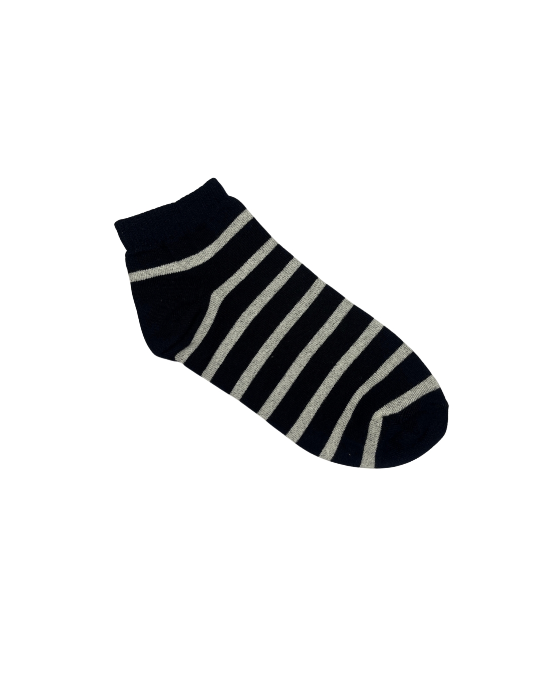 Ankel Stripes Socks - Black / Light Grey Free Size