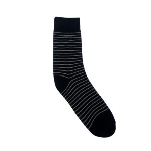 Crew Long Stripes Socks - Dark Blue / Light Grey Free Size